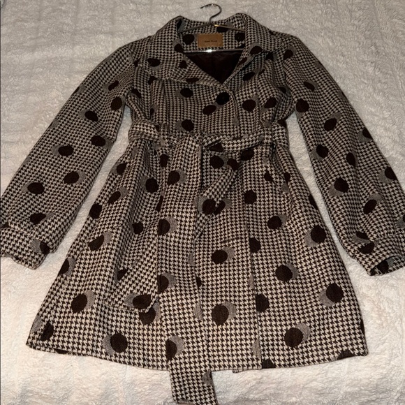 Final Touch Jackets & Blazers - Final Touch Houndstooth and Polka Dot Coat